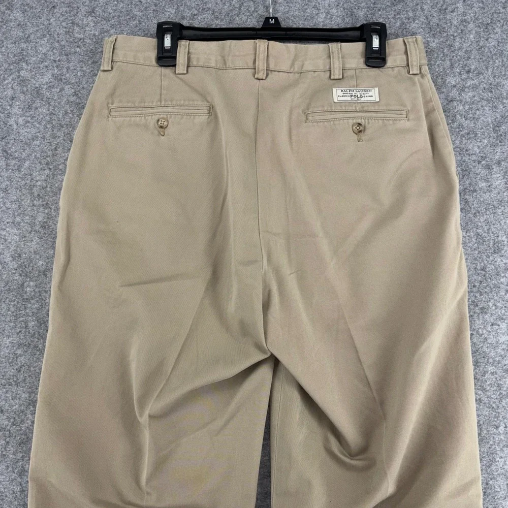 Vintage Ralph Lauren Prospect Pant Men 34x30 Khaki Classic Chino Straight Y2K